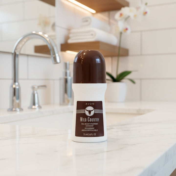 Avon Wild Country Roll-On Antiperspirant Deodorant for Men 2.6 oz (75 mL) – 6 Pack