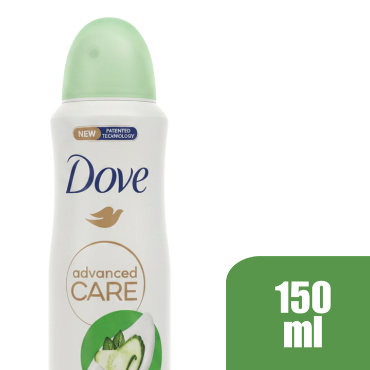 Dove Advanced Care Go Fresh Antiperspirant Deodorant Aerosol Spray Cucumber & Green Tea 72H Protection 0% Alcohol Triple Moisturizing Technology 6-Pack