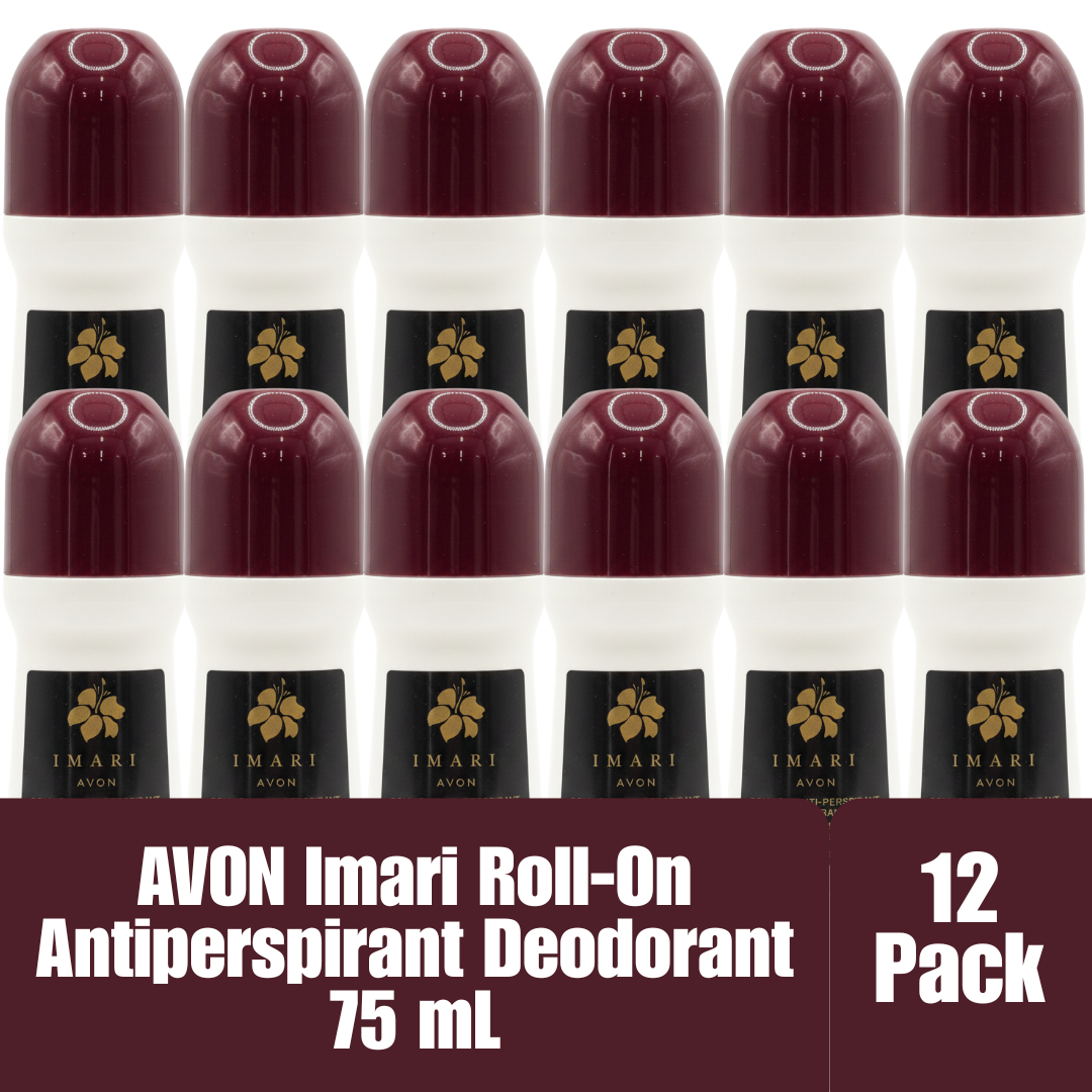 AVON Imari Roll-On Antiperspirant Deodorant 24 Hour Protection 75 mL / 2.6 fl oz - 12 Pack