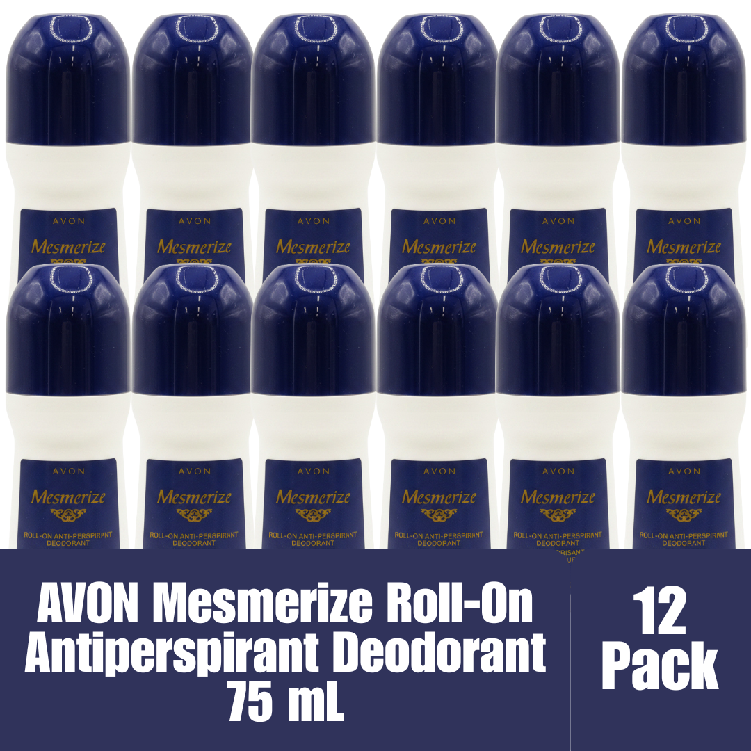 Avon Mesmerize Roll-On Antiperspirant Deodorant 24H 75mL/2.6 fl oz 12-Pack