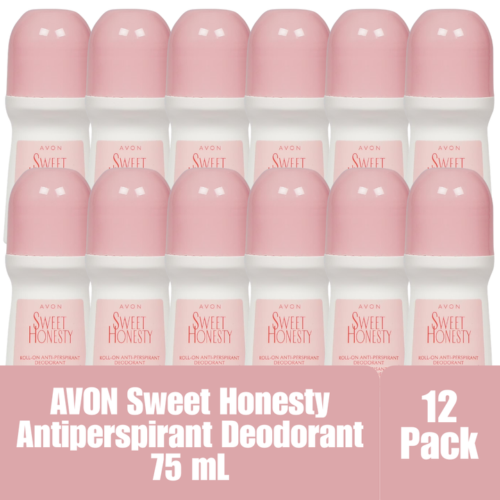 Avon Sweet Honesty Roll-On Antiperspirant Deodorant 75 mL / 2.6 fl oz, 12-Pack