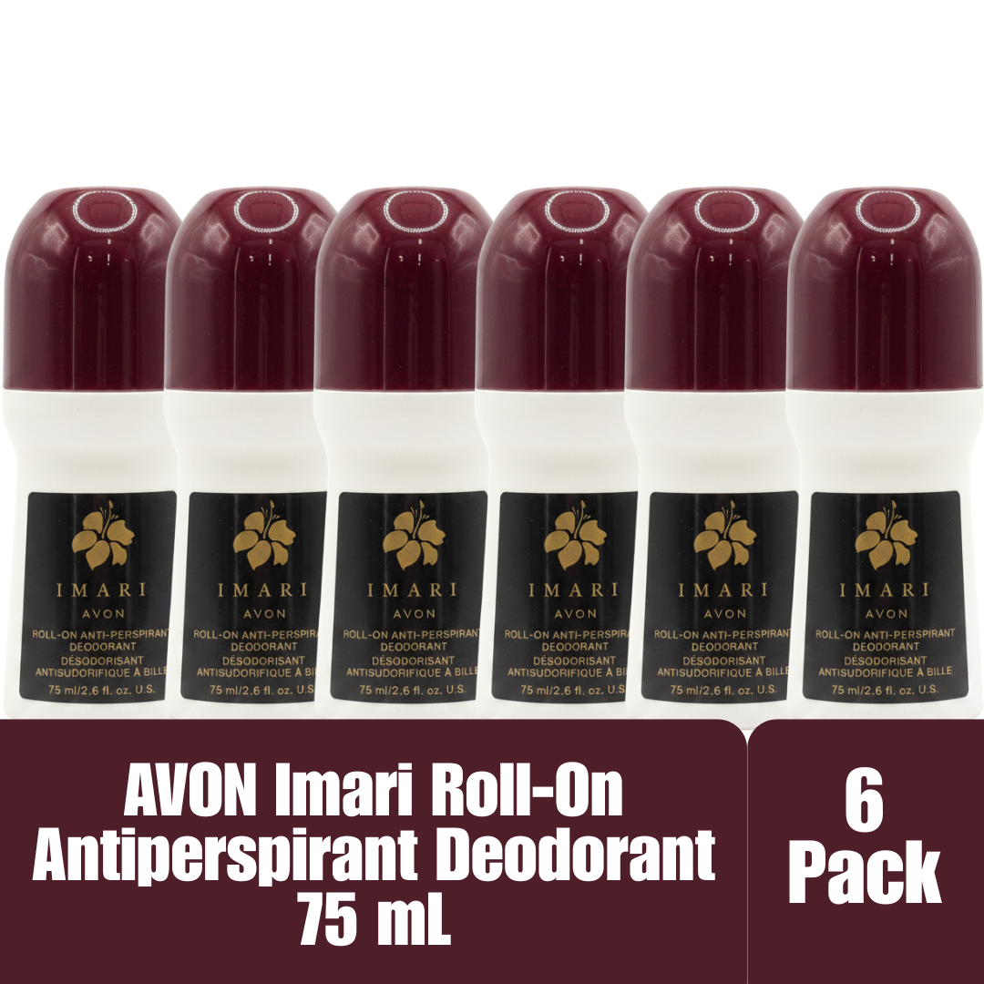 AVON Imari Roll-On Antiperspirant Deodorant 24 Hour Protection 75 mL / 2.6 fl oz - 6 Pack