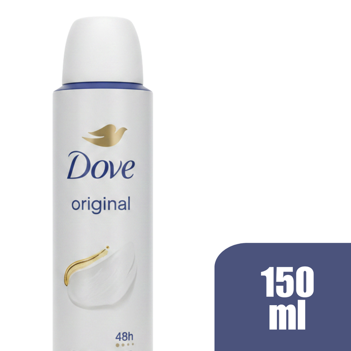 Dove Original Antiperspirant Deodorant Aerosol Spray 48H Protection Long Lasting Fragrance 1/4 Moisturizing Cream 0% Alcohol 6-Pack