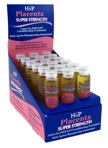 HNP Placenta Super Strength Leave-In Instant Conditioning Treatment for Extremely Damaged Hair 18 x 18mL (5/8 fl oz)