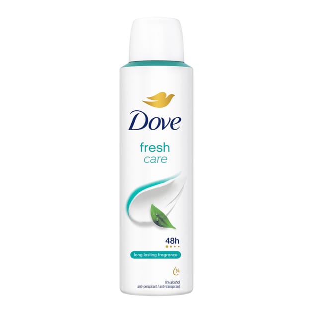 Dove Fresh Care 48h Antiperspirant Deodorant Spray for Women 150 mL (5.07 oz) – 6 Pack