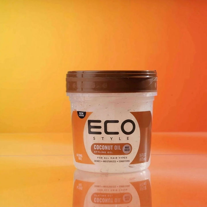 Eco Styler Coconut Oil Styling Gel – Strong Hold & Shine, 16 oz (Pack of 2)