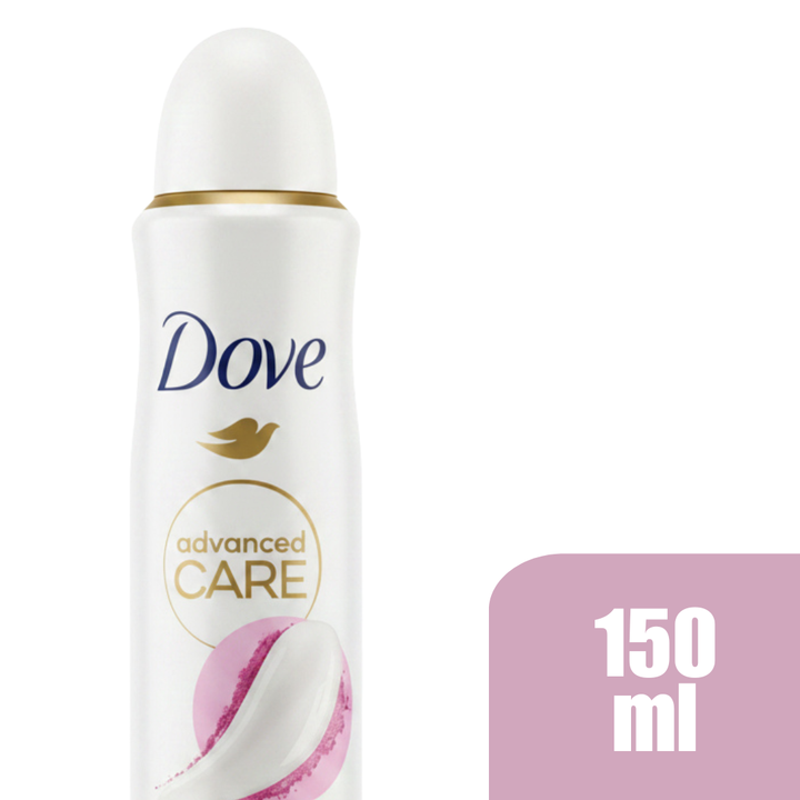 Dove Advanced Care Soft Feel Antiperspirant Spray, 72H Protection, Triple Moisturizing Technology, Peony & Amber Scent, 0% Alcohol, 150ml (Pack of 6)
