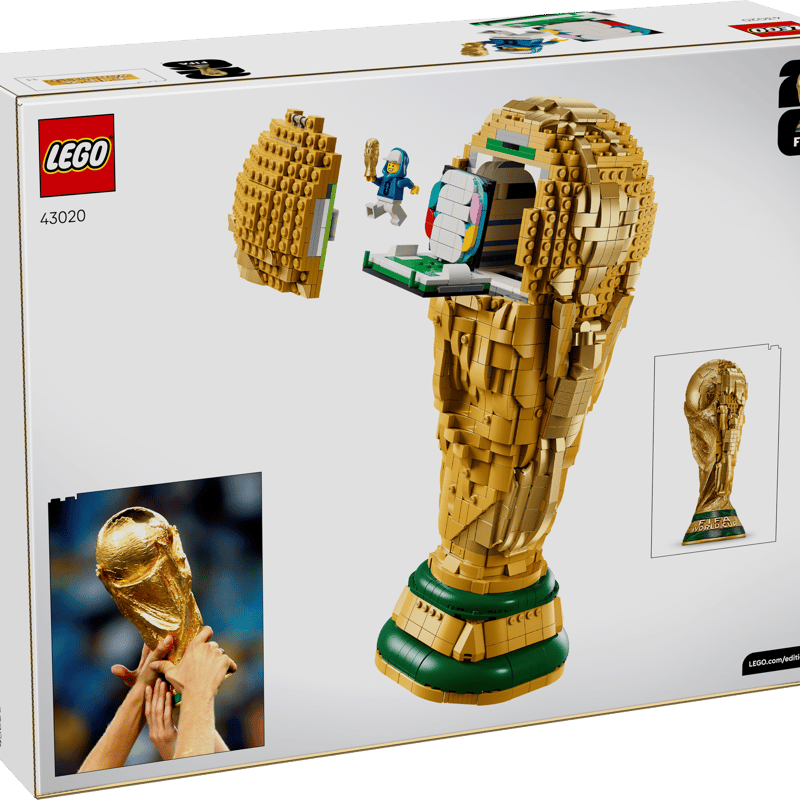 LEGO FIFA World Cup Official Trophy 43020 Building Set – 2,842 PCS Soccer Collectible Display Model