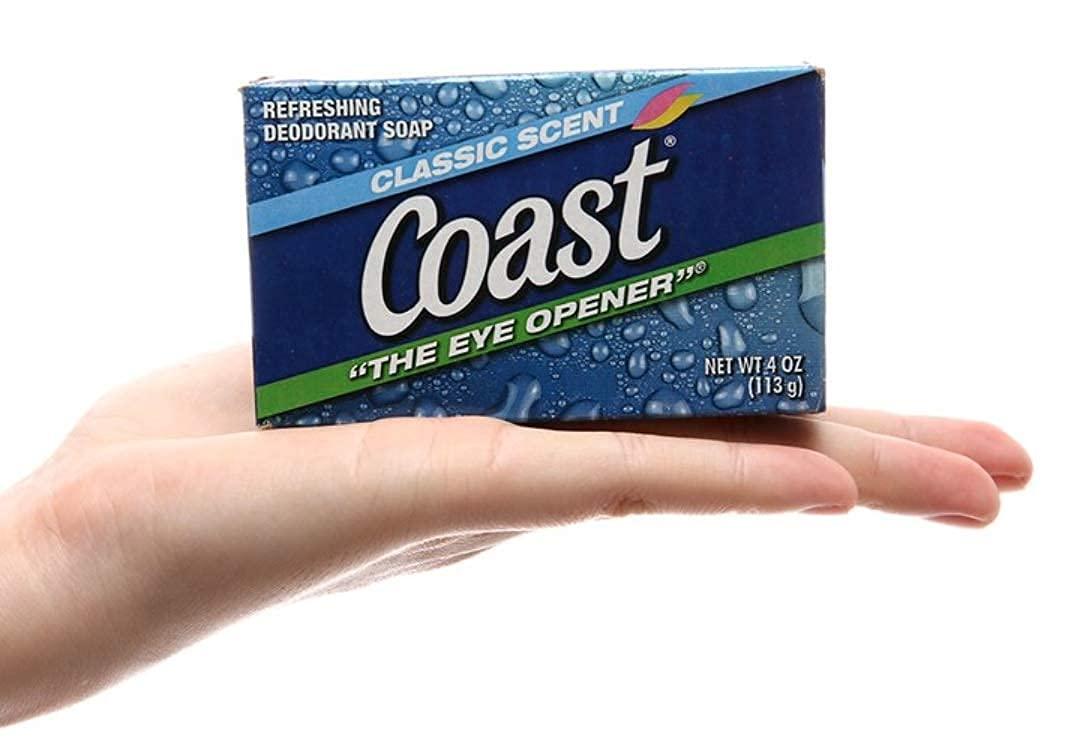Coast Classic Scent Deodorant Soap 4 oz Bars (16 Pack) – Refreshing Clean