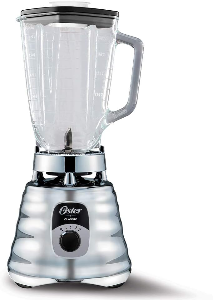 Oster Classic Series 3-Speed Blender | 5-Cup Glass Jar, 6x More Durable Motor, 10x Stronger Blade System