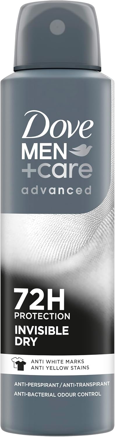 Dove Men+Care Advanced Invisible Dry Antiperspirant Spray 150 mL (6 Pack)
