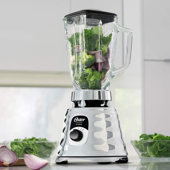 Oster Classic Series 3-Speed Blender | 5-Cup Glass Jar, 6x More Durable Motor, 10x Stronger Blade System