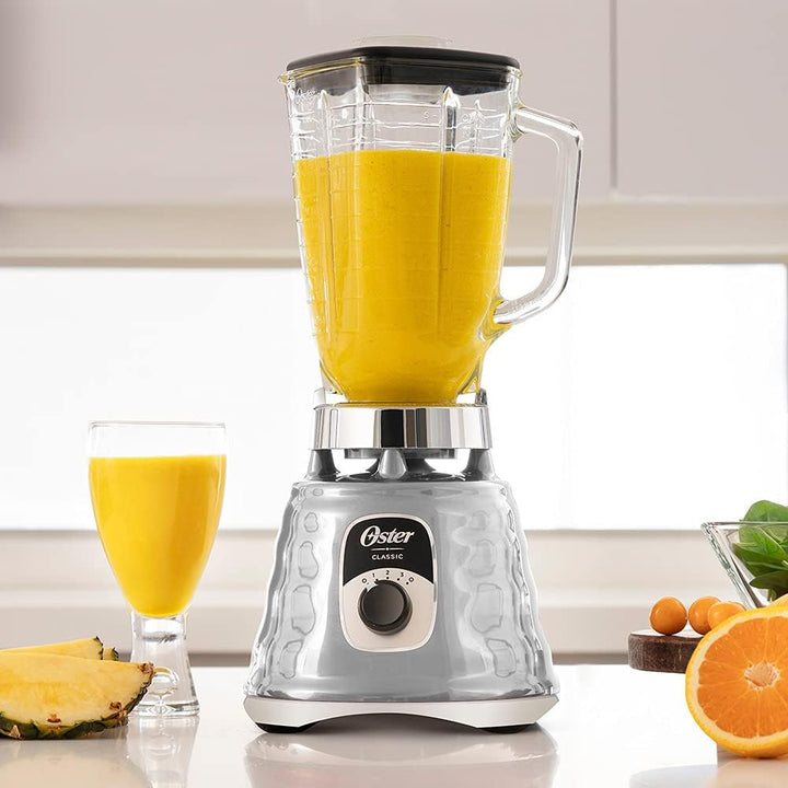 Oster Classic Series 3-Speed Blender | 5-Cup Glass Jar, 6x More Durable Motor, 10x Stronger Blade System