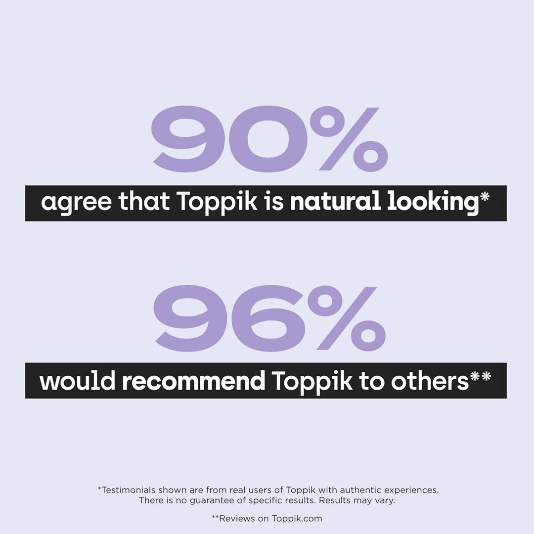 Toppik Hair Building Fibers - Medium Brown, 0.42 oz / 12.5g | Volumizing Micro-Fibers for Instant Fuller, Thicker Looking Hair