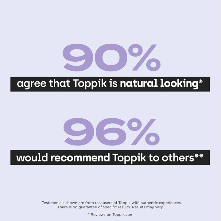 Toppik Hair Building Fibers - Medium Brown, 0.42 oz / 12.5g | Volumizing Micro-Fibers for Instant Fuller, Thicker Looking Hair
