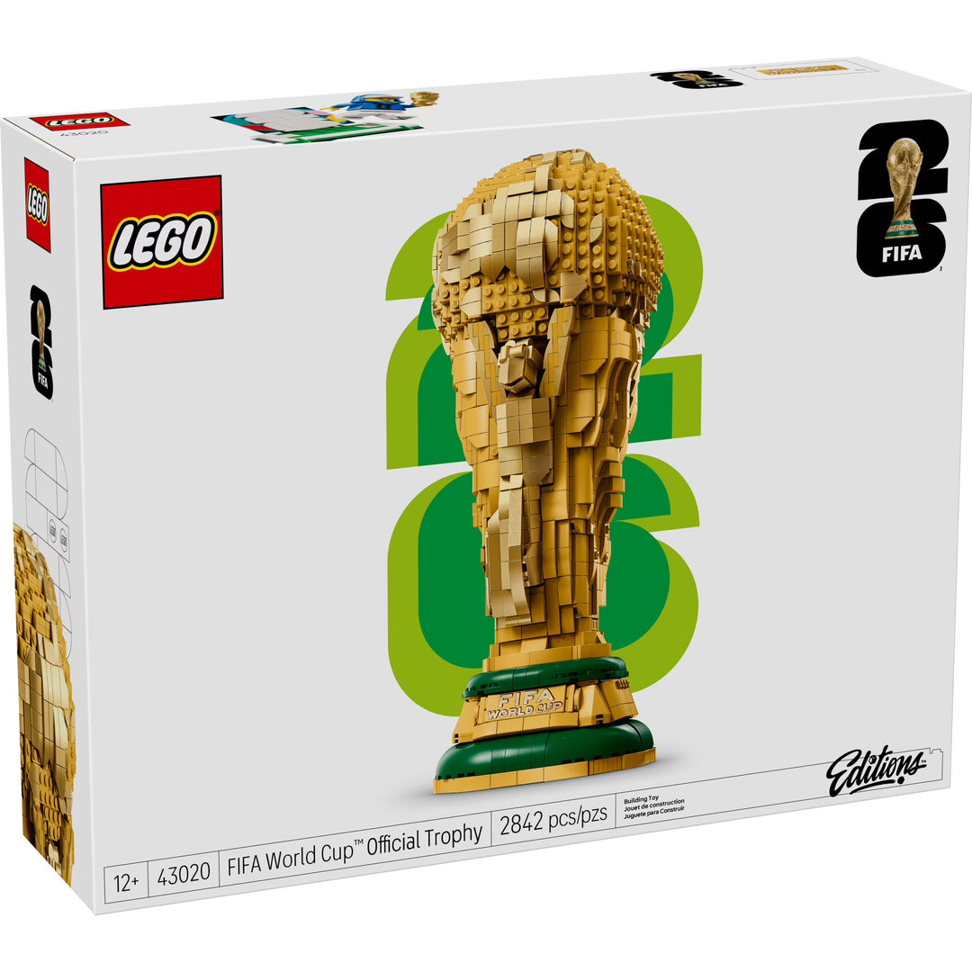 LEGO FIFA World Cup Official Trophy 43020 Building Set – 2,842 PCS Soccer Collectible Display Model