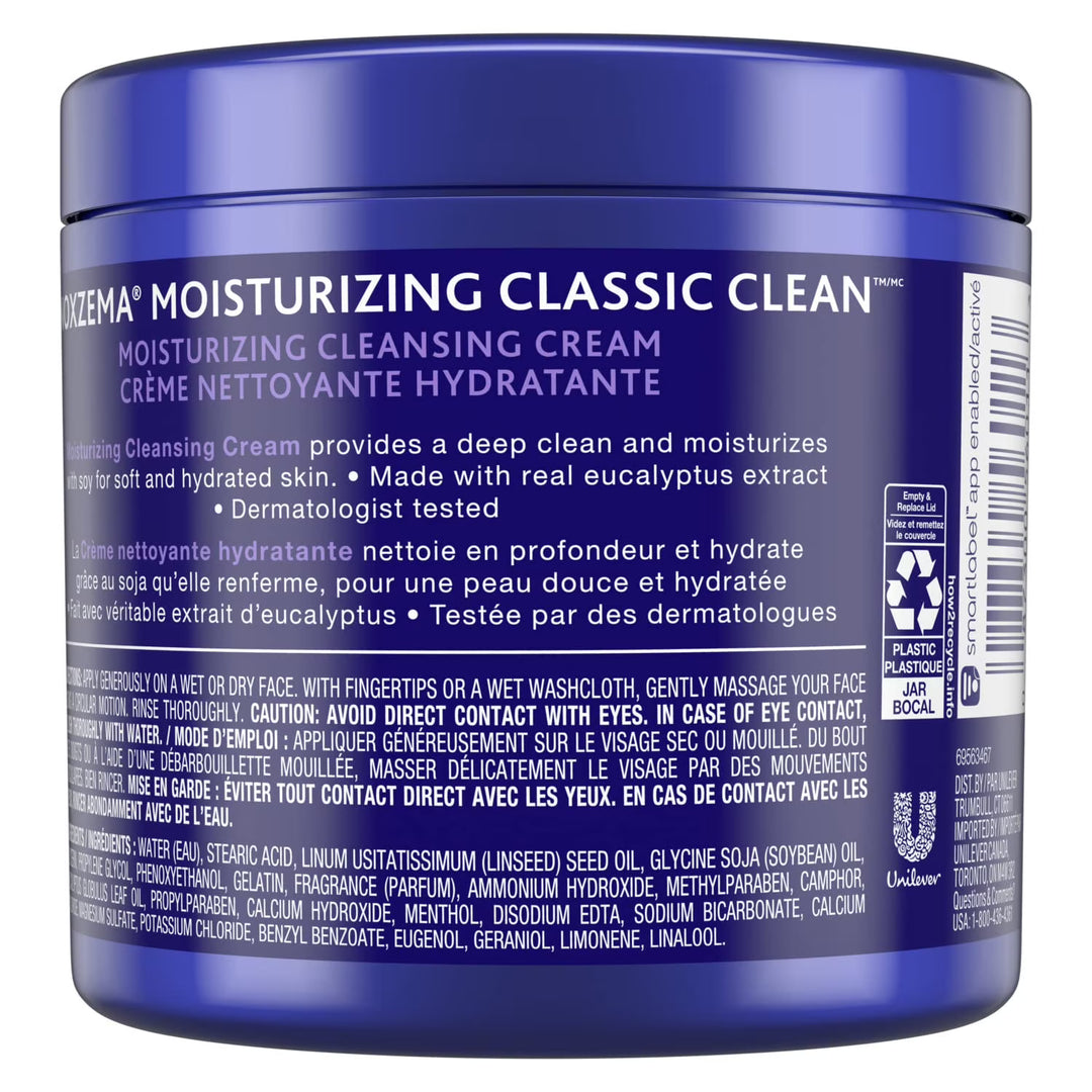 Noxzema Moisturizing Cleansing Cream Facial Cleanser 12 oz (2 Pack)