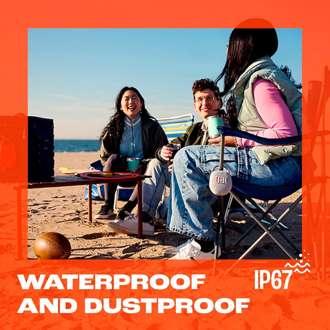 JBL Clip 5 Bluetooth Speaker (Pink) - Model: JBLCLIP5PINKAM | IP67 Waterproof, Built-in Carabiner, 12H Playtime, USB-C, PartyBoost, Made with Recycled Materials