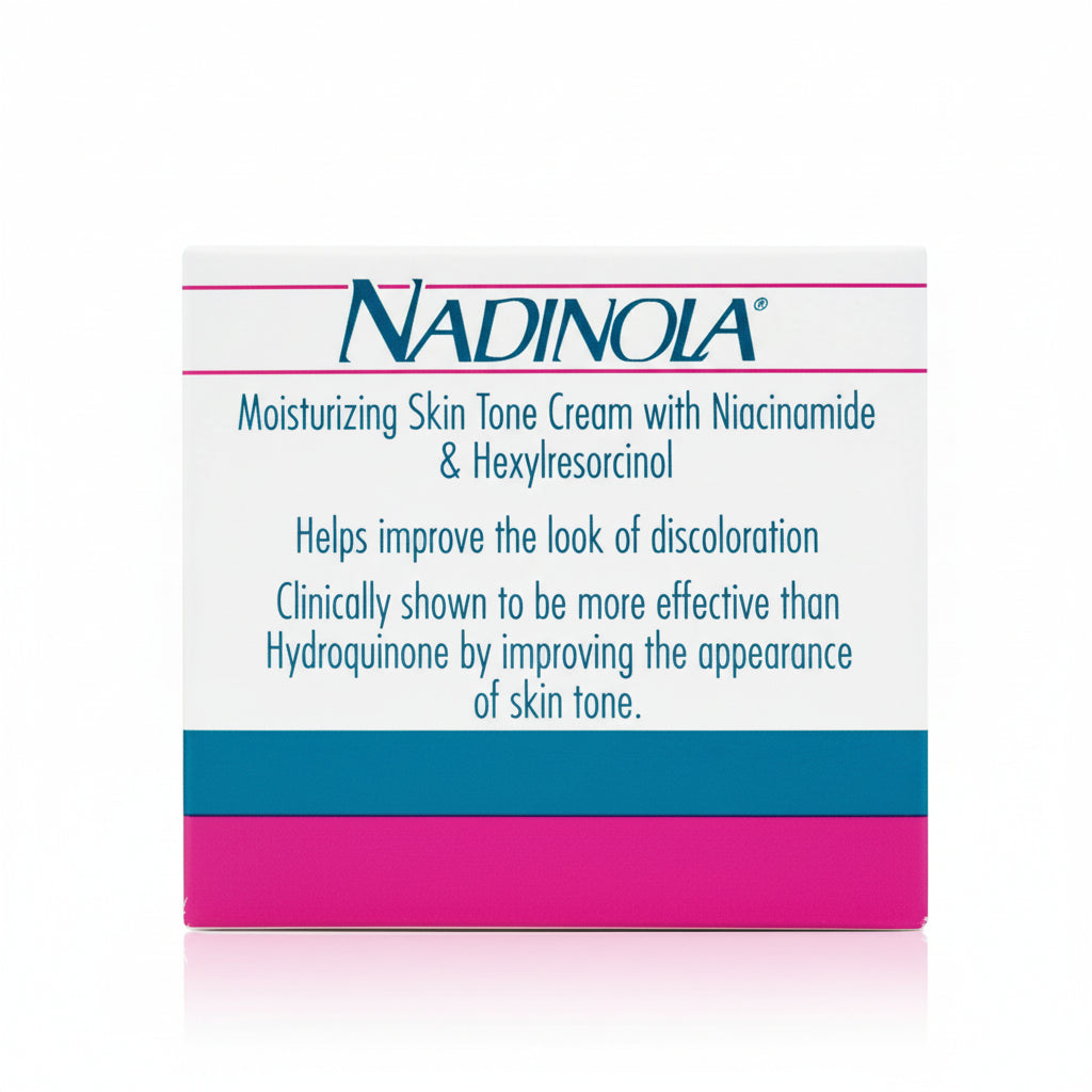 Nadinola Moisturizing Skin Tone Cream with Niacinamide & Hexylresorcinol – 2.25 oz (2 Pack)