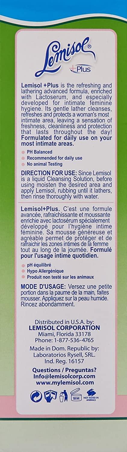 Lemisol Plus Gentle Daily Cleanser Original Refreshing Formula 16 oz – 3 Pack