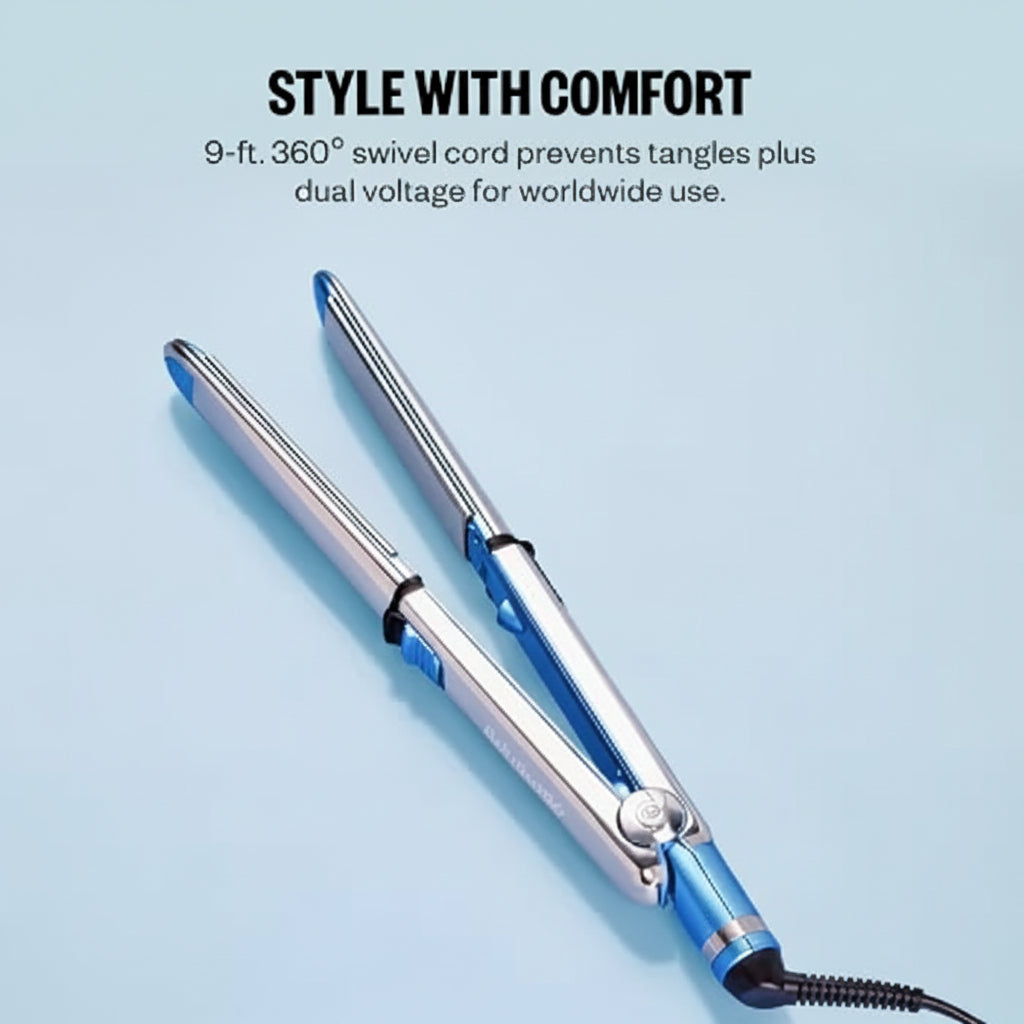 BaBylissPRO Nano Titanium Prima3100 1" Styling Iron Dual Voltage 465°F BNT3100TUC