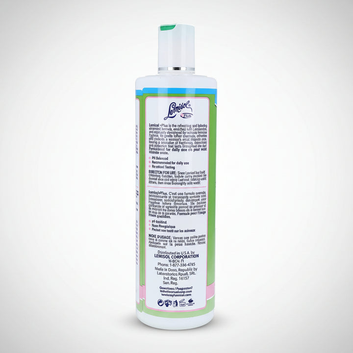 Lemisol Plus Gentle Daily Cleanser Original Refreshing Formula 16 oz – 3 Pack