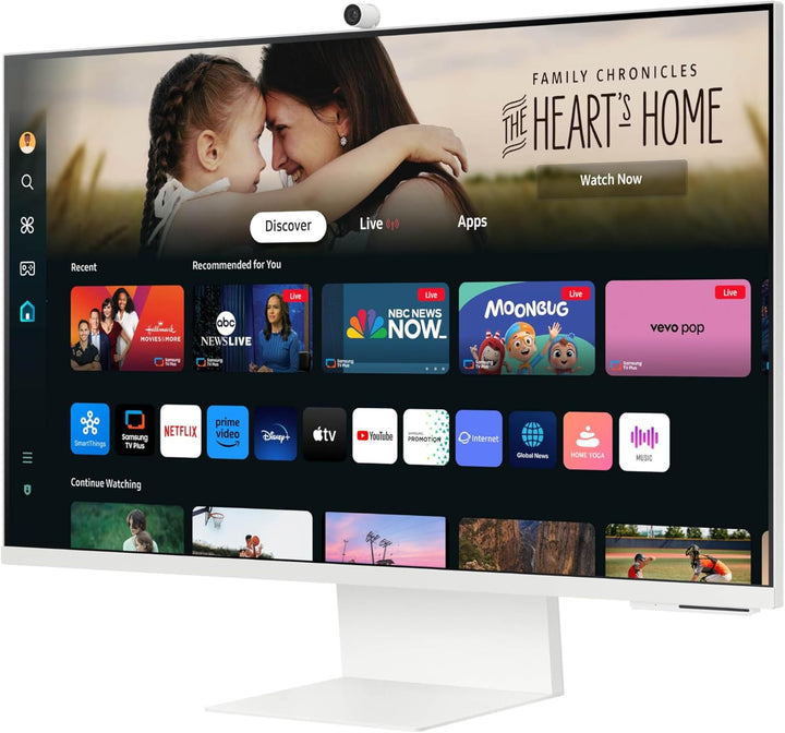 SAMSUNG 32" Smart Monitor M8 (M80D) Series – 4K UHD Streaming Smart Monitor with SlimFit Camera, Built-in Speakers, USB-C, Ergonomic Stand & Smart TV Apps | LS32DM801UNXZA 2024