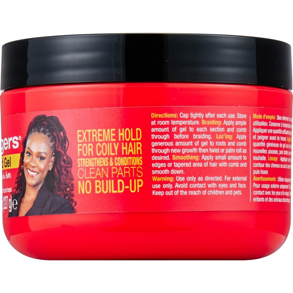 AmPro Shine ’n Jam Magic Fingers Pro Braids Gel 8 oz – Firm Hold & Non-Greasy Shine (2 Pack)