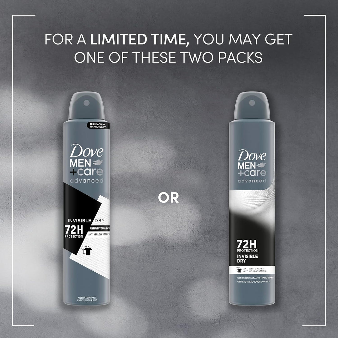 Dove Men+Care Advanced Invisible Dry Antiperspirant Spray 150 mL (6 Pack)