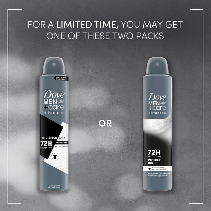 Dove Men+Care Advanced Invisible Dry Antiperspirant Spray 150 mL (6 Pack)
