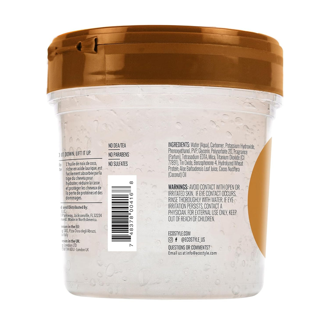 Eco Styler Coconut Oil Styling Gel – Strong Hold & Shine, 16 oz (Pack of 2)