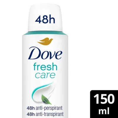 Dove Fresh Care 48h Antiperspirant Deodorant Spray for Women 150 mL (5.07 oz) – 6 Pack