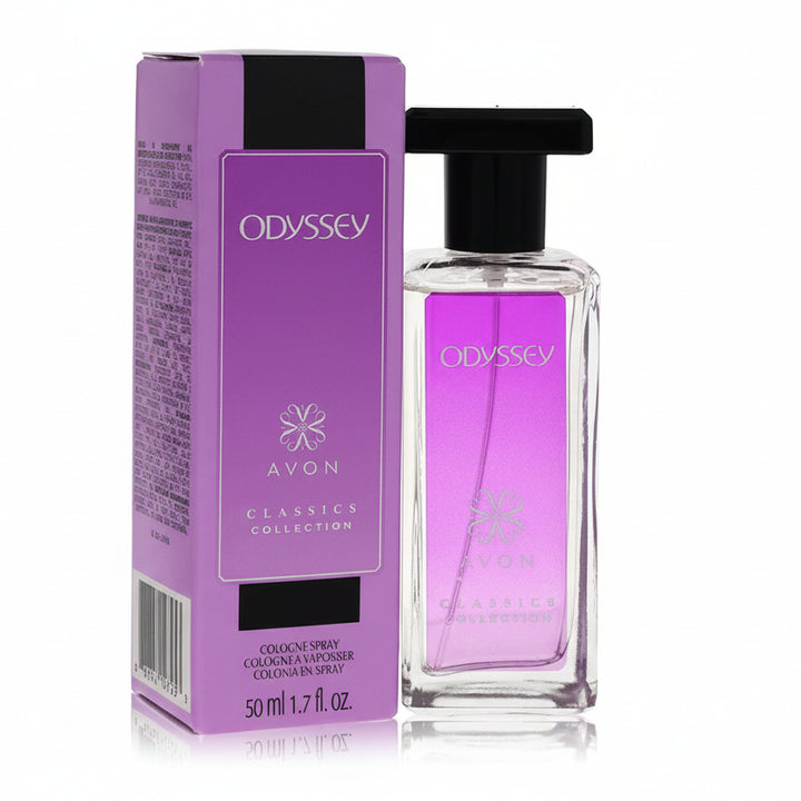 Avon Odyssey Classics Collection Cologne Spray 50 mL + FREE Odyssey Perfumed Skin Softener 150 mL Gift Bundle