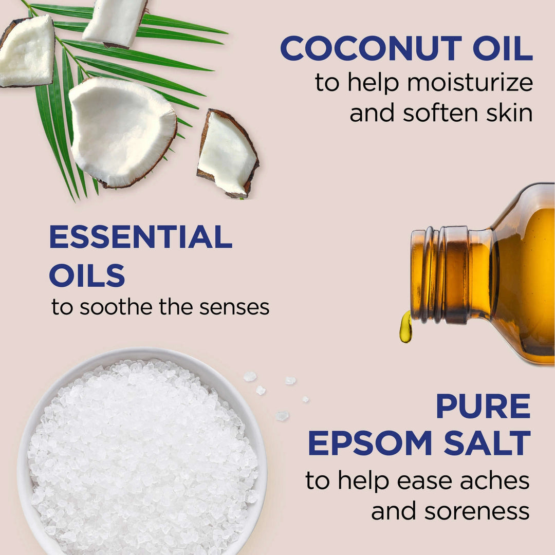 Dr Teal's Foaming Bath with Pure Epsom Salt, Nourish & Protect with Coconut Oil, 1000 mL