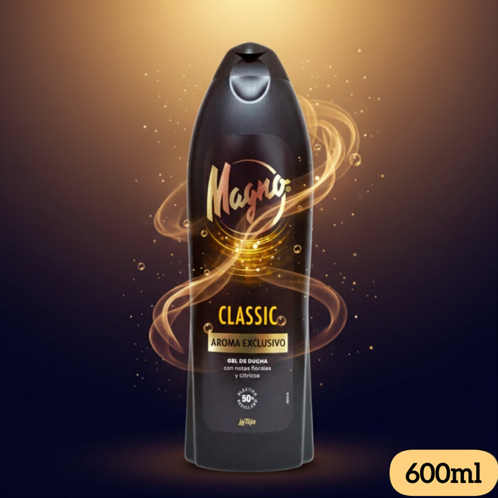 Magno Classic Original Fragrance Shower Gel 600mL | Floral & Citrus Scent | 50% Recycled Bottle