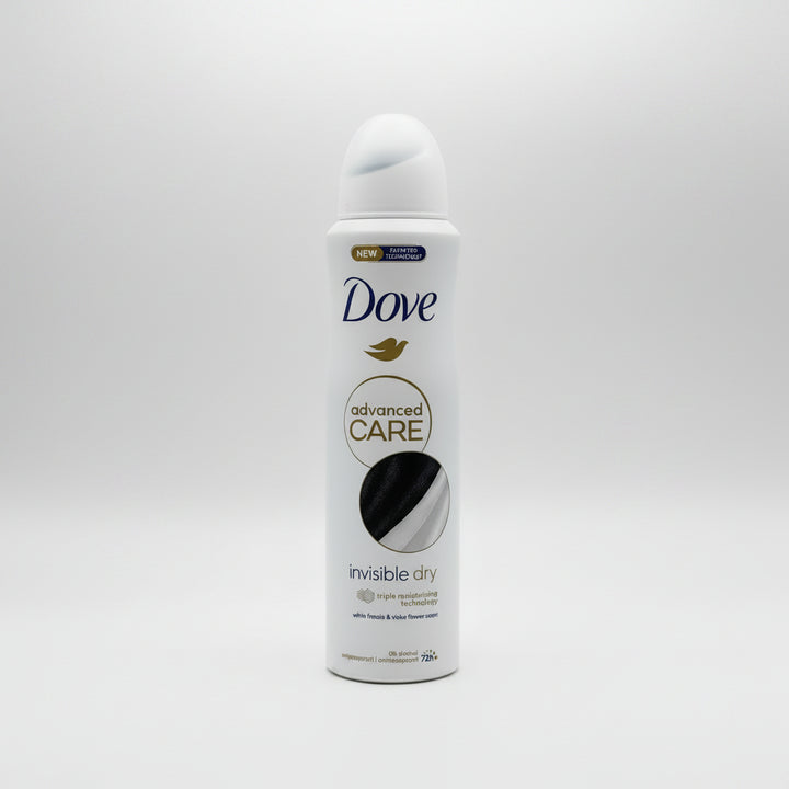 Dove Advanced Care Invisible Dry Antiperspirant Spray 150 mL – White Freesia & Violet (6 Pack)