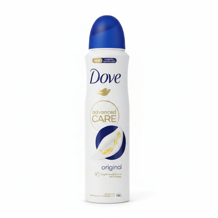 Dove Advanced Care Original Antiperspirant Spray 150 mL – 0% Alcohol (6 Pack)