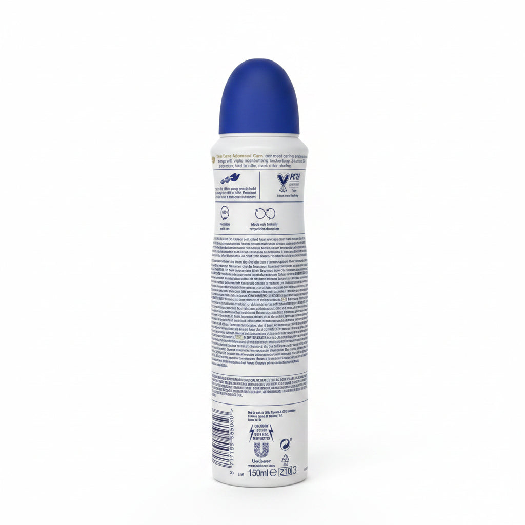 Dove Advanced Care Original Antiperspirant Spray 150 mL – 0% Alcohol (6 Pack)