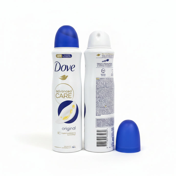 Dove Advanced Care Original Antiperspirant Spray 150 mL – 0% Alcohol (6 Pack)