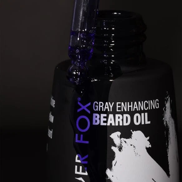 Silver Fox Gray Enhancing Beard Oil, 50 ml / 1.7 fl oz