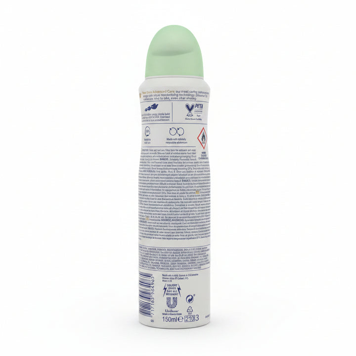 Dove Advanced Care Go Fresh Antiperspirant Deodorant Aerosol Spray Cucumber & Green Tea 72H Protection 0% Alcohol Triple Moisturizing Technology 6-Pack