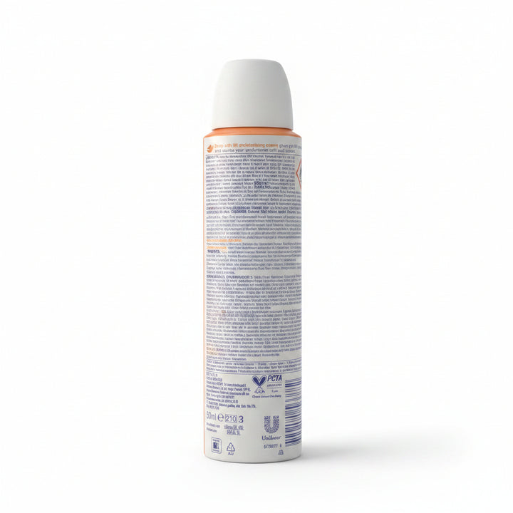 Dove Fruity Fresh Antiperspirant Deodorant Aerosol Spray 150ml 48H Protection Long Lasting Fragrance 1/4 Moisturizing Cream 0% Alcohol 6-Pack