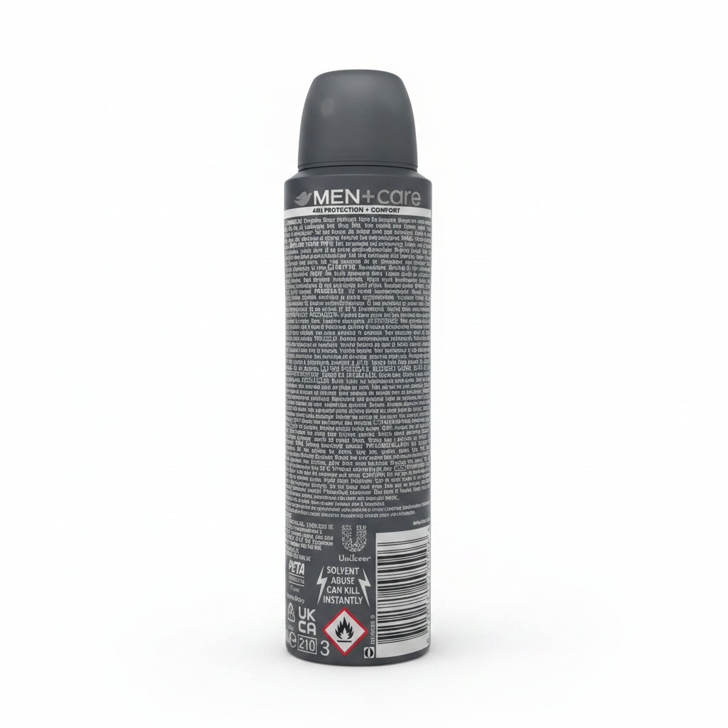 Dove Men+Care Classic Antiperspirant Deodorant Aerosol Spray 150ml 48H Protection Quick Drying Skin Care Formula 6-Pack