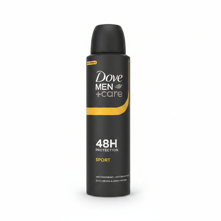 Dove Men+Care Sport Antiperspirant Spray, 48H Protection, Quick-Drying Formula, Skin Care Technology, 150ml (Pack of 6)