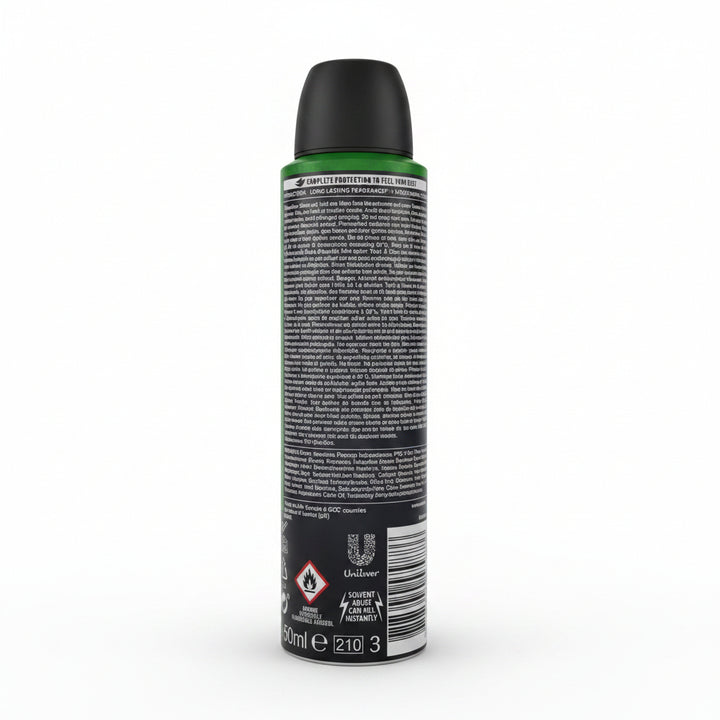 Dove Men+Care Advanced Extra Fresh Antiperspirant Spray, 72H Protection, Long-Lasting Citrus Scent, Antibacterial Odor Control, 150ml (Pack of 6)