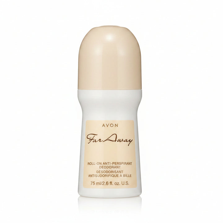 AVON Far Away Roll-On Antiperspirant Deodorant 75 mL / 2.6 fl oz Long-Lasting Odor & Wetness Protection 6-Pack