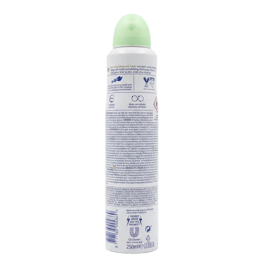 Dove Advanced Care Go Fresh Antiperspirant Spray Cucumber & Green Tea 250 mL 72H Protection 6-Pack