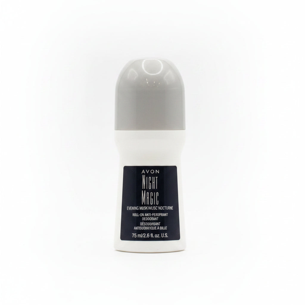 Avon Night Magic Evening Musk Roll-On Antiperspirant Deodorant 75 mL / 2.6 fl oz, 12-Pack