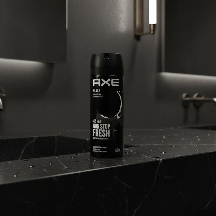 AXE Black Deodorant Body Spray Frozen Pear & Cedarwood Scent 48H Fresh 150ml (6-Pack) Imported