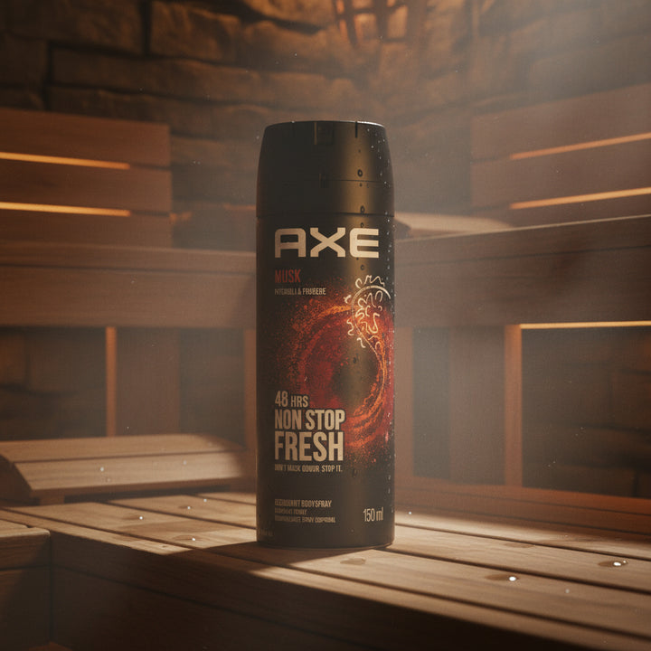 AXE Musk Deodorant Body Spray Patchouli & Fougere Scent 48H Fresh 150ml (6-Pack) Imported